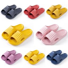 style17 Slippers leather British black white brown green yellow red Slides fashion outdoor comfortable breathable sports shoes Sandals