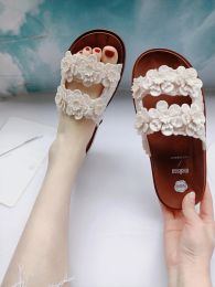 Flops 2022 Melissa Women Slippers Adult Ladies Flower Thick Bottom Buckle Beach Jelly Shoes Ins Fashion Females PVC Slides MN065