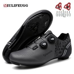 Boots Miulife Flat Shoes Mtb Speed with Clits Route Cycling Sneakers Men Road Dirt Bike Footwear Racing Women Bicycle Spd Cleat