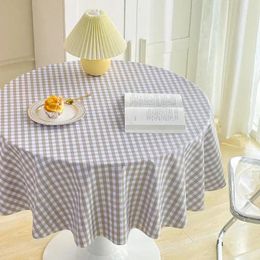 Table Cloth Wind Grid Tablecloth Velvet Girl Heart Student Desk Po Background J5E3482