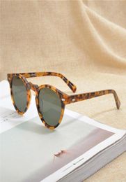 Gregory Peck Vintage Polarized Sun Glasses OV5186 Clear Frame Sunglasses Brand Designer men women Sunglasses gafas oculos CX2007066230697