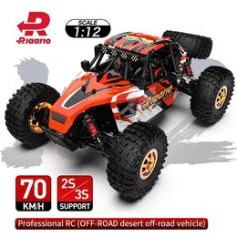 Electric/RC Car Rlaarlo Am-d12 Rc Car 1/12 4wd Brushless Off-road Remote Control Desert Truck 2.4g Rtr Electric Model Toys Adult Children GiftL2403