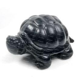 Richrain Shungite Turtle Pocket Shungite Home Emf Protection Crystals and Stones