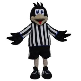 2024 High Quality Black Crow Mascot Costumes high quality Cartoon Character Outfit Suit Carnival Adults Size Halloween Christmas Party Carnival Party