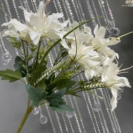 Decorative Flowers Artificial Plants Botswana Aquatic Lily Bouquet Home Garden Decorate