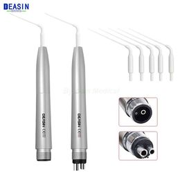 Oral Irrigators Dental air scale handle activated rinse cycle scale with 5 pointed teeth cleaner 2/4 hole oral whitening tool J240318