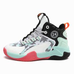 HBP Non-Brand New Breathable Mesh Boys Sneakers Kids Basketball Shoes Wholesale basketball style shoes kids