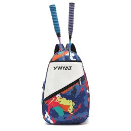 Bags Badminton Tennis Bag Squash Racket Backpack Polyester Kids Sports Shoulder Bag Hold 1pc Children Tennis Racquet With Shoes Bags