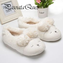 Slippers New Winter Home Slippers Women House Shoes For Indoor Bedroom House Warm Plush Slippers Adult Cute Animal Cartoon Flats 2016