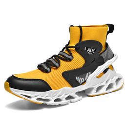 HBP Non-Brand Brand Custom Plus Size US 13 14 EU 47 48 Man Fashion Sport Sneakers Sock Blade Warrior Mesh Casual Running Shoes for Men