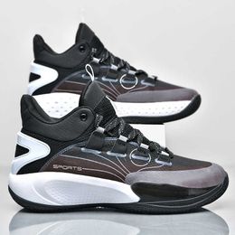 HBP Non-Brand Fashion Trend Basketball Shoes High Top Basketball Boots Men Comfortable Sport Shoes low cut basketball shoes