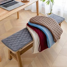 Pillow Thickened Plush Bench Mat Long Sofa Stool Seat Pat Non-Slip Autumn Winter Padded Bed End Cabinet