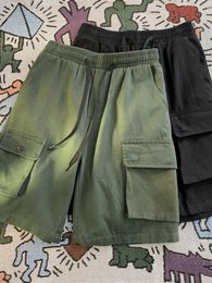 Men's Shorts 2024 Vintage Cargo Summer Fashion Loose Trend Wearing Casual Pants In Korea Version Of The B67