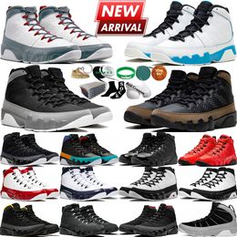 Men Basketball Shoes 9 9s Powder Blue Racer Chile Gym Fire Red Particle 3M Grey Olive Concord UNC Charcoal Anthracite Charcoal Mens Trainers Outdoor Sports Sneakers