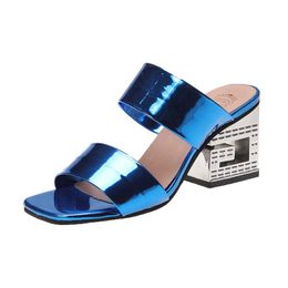 HBP Non-Brand 2024 designer platform high heeled sandals cheap wholesale chunky heeled sandals