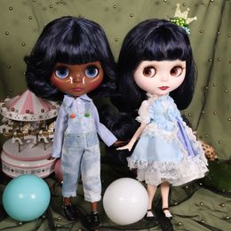 ICY DBS Blyth Doll Series BL62219219 Blue mix purple hair Joint body Neo 6 BJD ob24 anime 240311