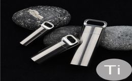 Outdoor EDC CNC Titanium Ti Portable Airtight Container Key Chain Waterproof Charm Pendant Pill Storage Camping Travel Survival To5445846