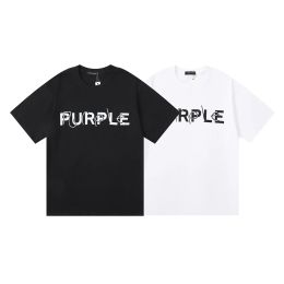 24SS Purple Brand T Shirt Size XS-5XL Large Designer Tees Mens T-Shirt Homme T Shirts Women Loose Clothing Luxury Designers Short Sleeve Spring