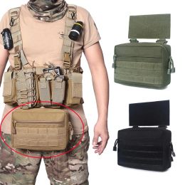 Bags Tactical Molle Drop Pouch Nylon Vest Sub Abdominal Pouch Men Utility Waist Bag for AVS JPC CPC Vest Chest Plate Rig Carrier Bag