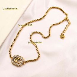 Pendant Necklaces Never Fading 14K Gold Plated Luxury Brand Designer Necklaces Stainless Steel Letter Choker Necklace Tiger Head Chain Marry Christmas Accessorie