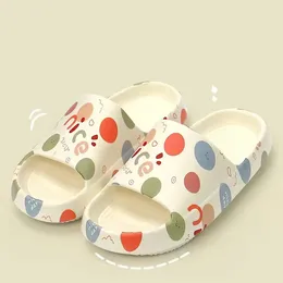 Slippers Female Summer Thick High Soles Indoor Feeling Shower Women Sandals Home Cute Cartoon Bear Print