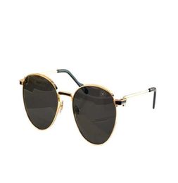 New fashion sunglasses 0335 round frame K gold frame popular and simple style versatile outdoor uv400 protection glasses9016832