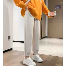 Women's Pants Autumn Winter Female Loose Fit Harlan Ankle Tied Lantern Sports Women Korean Appear Thin Leisure