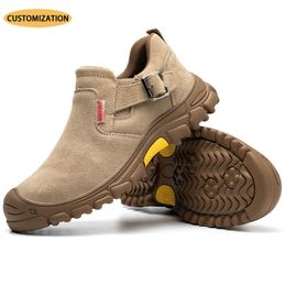 HBP Non-Brand Harvest Land New Industrial Hot Selling High End Genuine Leather Footwear Safety Shoes Work Boots