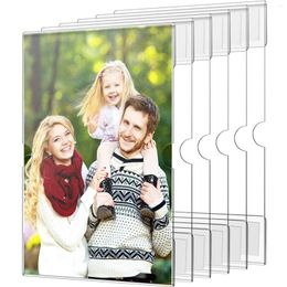 Frames 6Pcs Acrylic Picture 4 X 6 Inch Clear Po Frame Multipurpose Hanging For Door Wall Exhibitions