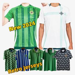 24 25 Northern Ireland Soccer DIVAS E 2024 Men Football Shirts CHARLES BALLARD BEST BROWN 1979 1988 1990 1992 1994 Retro Jerseys