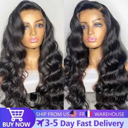 Synthetic Wigs 30inch 13x4 13x6 Body Wave Lace Front Wig Human Hair Pre Plucked Indian Human Hair Lace Frontal Wigs For Women Jarin Hair 240328 240327