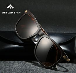 Sunglasses BEYONDSTAR Mens Polarised Brand Designer Ultralight Frame Square Fashion Glasses Dark Blue For Women TR91494632537