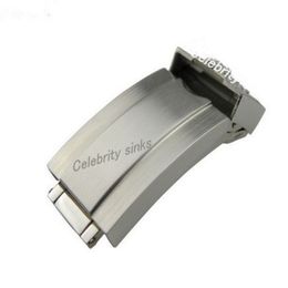 16mm band buckle Deployment clasp Silver All brushed High quality Stainless Steel for rolexwatch237P