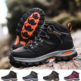 Shoes Hiking Shoes For Men High Top Hiking Boots Men High Quality Unisex Trekking Boots Women Climbing Wear Resistant New Arrival