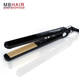 Irons Professional High quality Titanium Ceramic Hair Straightening Hair Straightener Iron BlackFree shipping