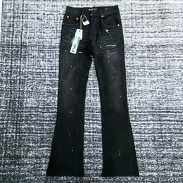 D89 viola di alta qualità di alta qualità jeans jeans motociclista motociclistico jean rock rock skinny slim fod a striscia a strisce alla moda ricamo da ricamo serpente in denim pantaloni