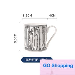 Top Quaitly Creative Mug Men's and Women's Ceramic Cups Student Household Couple Milk Coffee Cup Large Capacity Mug