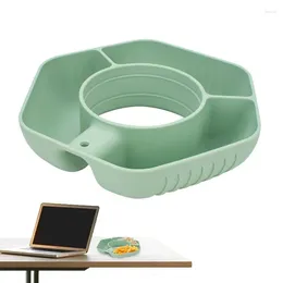 Plates Cups Snack Trays Bowls For Tumblers With 3 Compartments Indoor Outdoor Serving Hiking Picnicing Home Movie