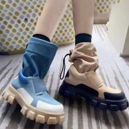 Boots Cowboy Flats Ankle Chelsea Boots 2023 New Winter Women Platform Sport Casual Boots Women Walking Shoes Snow Motorcycle Botas