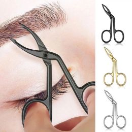 Tools Steel Elbow Eyebrow Pliers Clip Scissors Tweezers Straight Eyebrow Pointed Makeup Beauty Tools Plucking Professional G7A3