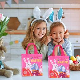 Storage Bags 12 Piece Easter Tote Gift With Handles Reusable Non Woven For Holiday Spring Party Supplies Kids