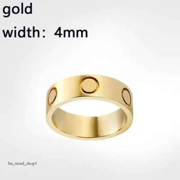 4mm 5mm 6mm Titanium Steel Alloy Silver Love Ring Mens and Womens Rose Gold Fashion Screw Jewellery Designer Luxury Couple Promise Never Fade Wedding 779