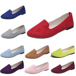 Scarpe casual comode da donna Scarpe da ginnastica Arancione Nero Rosso Giallo Viola Verde Pesca Viola Rosa Sneakers da esterno Tendenze Scarpe da lavoro premaman piatte da donna A042