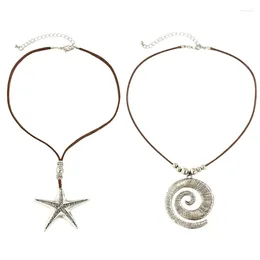 Pendant Necklaces Adjustable Chain For Women Vacation Conch Necklace Y2K Jewelry