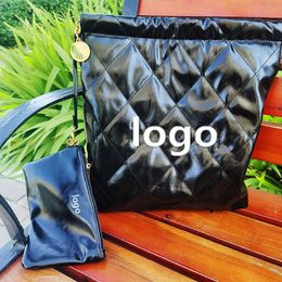 Designer Channel Bag xiaoxiangfeng Tote Bag Large Capacity New Garbage Bag High Version Lingge Womens Chain Bag Trendy