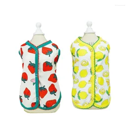 Dog Apparel Spring Summer Vest Coat Cute Fruit Pet Clothes Cat Puppy Yorkie Pomeranian Shih Tzu Maltese Poodle Bichon Clothing