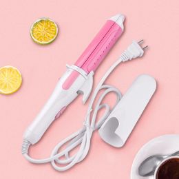 Irons 2 In 1 Bangs Wave Hair Curling Iron Wet and Dry Straight Fluffy Curly Hair Styling Tools Multifunction Fast Heating Straightener