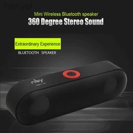 Portable Speakers NBY 18 Portable Bluetooth Speaker Mini Wireless Speakers 3D Stereo Music Surround Support TF Card FM Radio Subwoofer Loudspeaker 24318