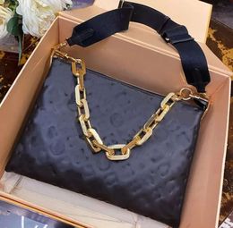Designer 10A Bag Leather Genuine Coussin PM Shoulder Bags Crossbody Gold Chain Totes Handbag Purse Pouch Wide Removable Straps Wallets 399ESS