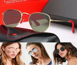 Brand design Polarised Fashion Sunglasses Men Women Pilot Sunglasses UV400 Eyewear Metal Frame Polaroid glass Lens With case and b3275116